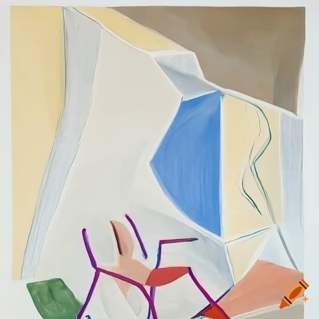 sculpture and painting inspired by Picasso and Hockney