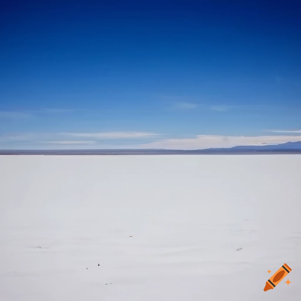 Salt flats in the sierra nevada mountain range on Craiyon
