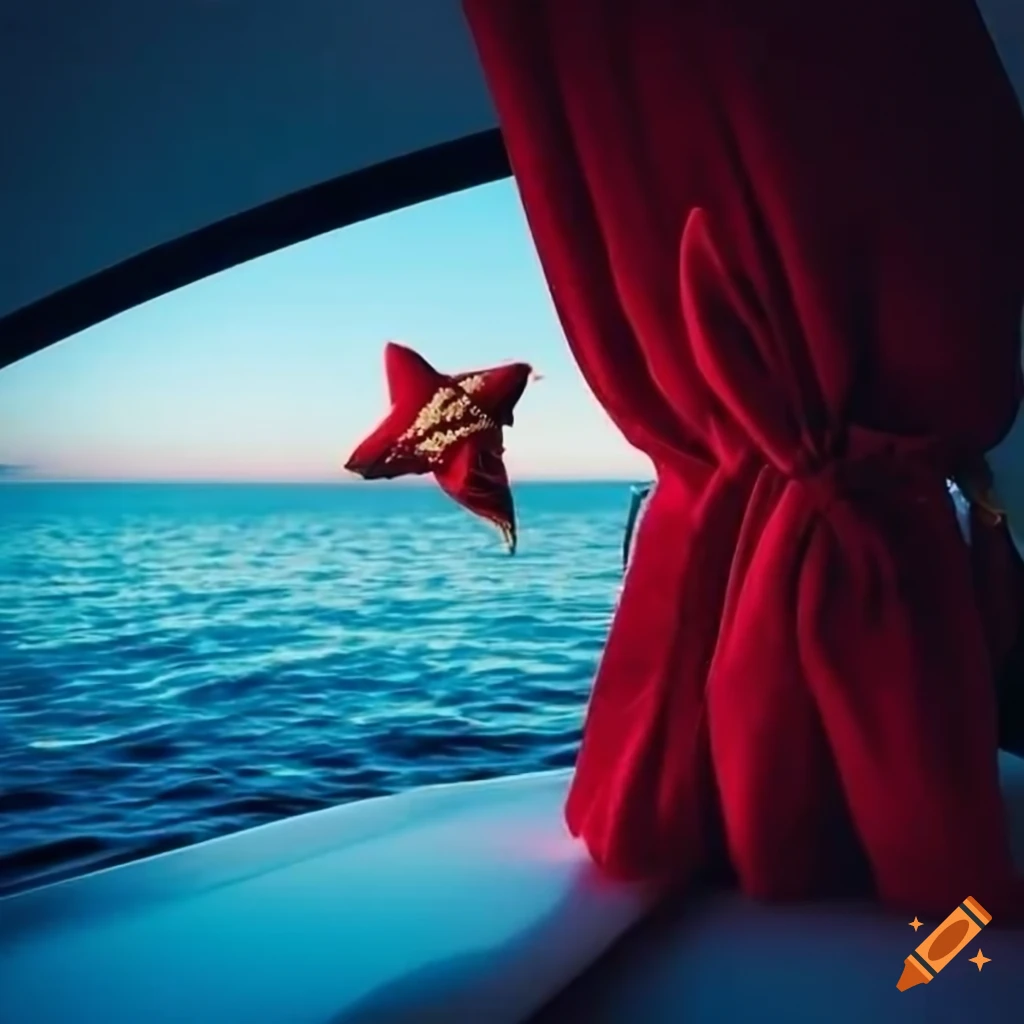 festive holiday decorations on a yacht