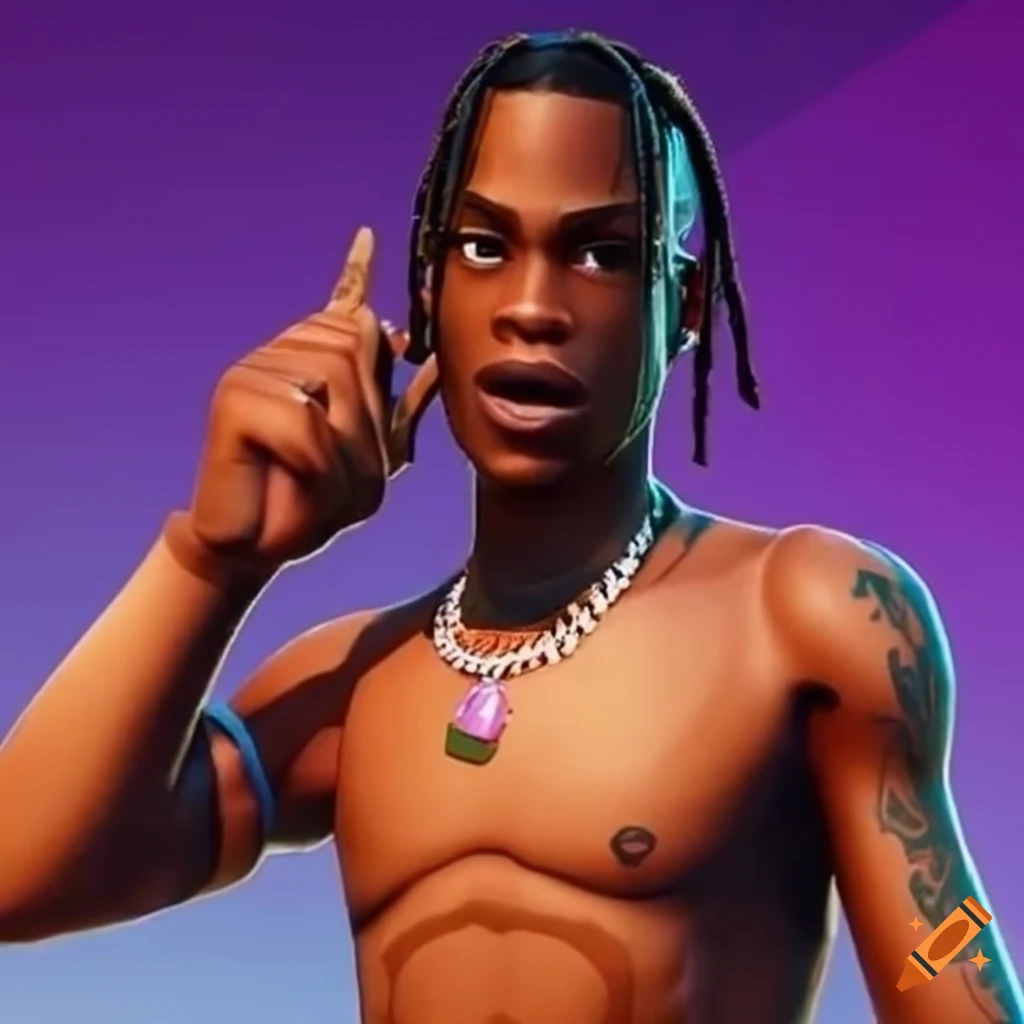 travis-scott-wearing-a-fortnite-shirt-on-craiyon