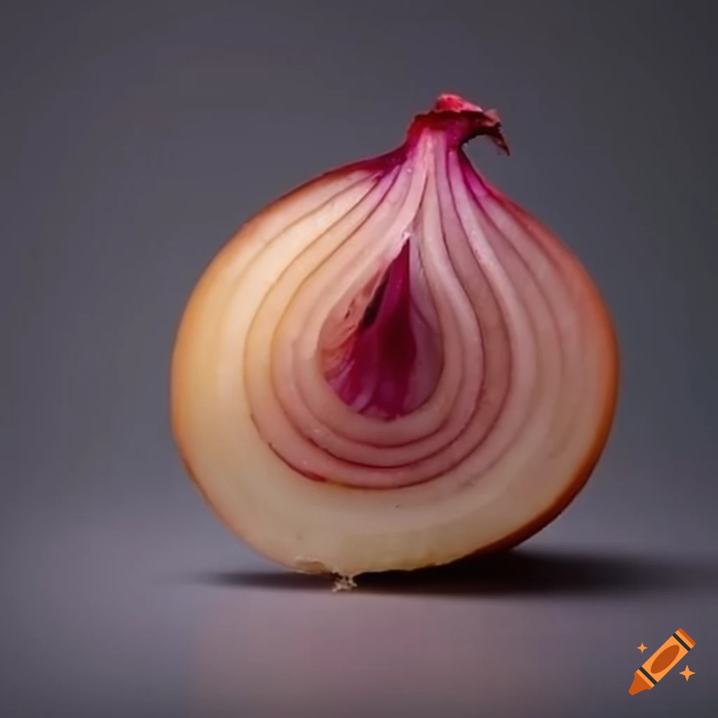 close-up of a slice of onion