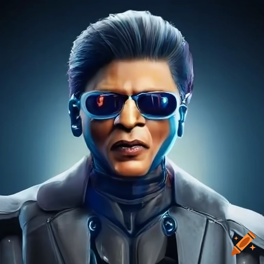 Android robot of shah rukh khan