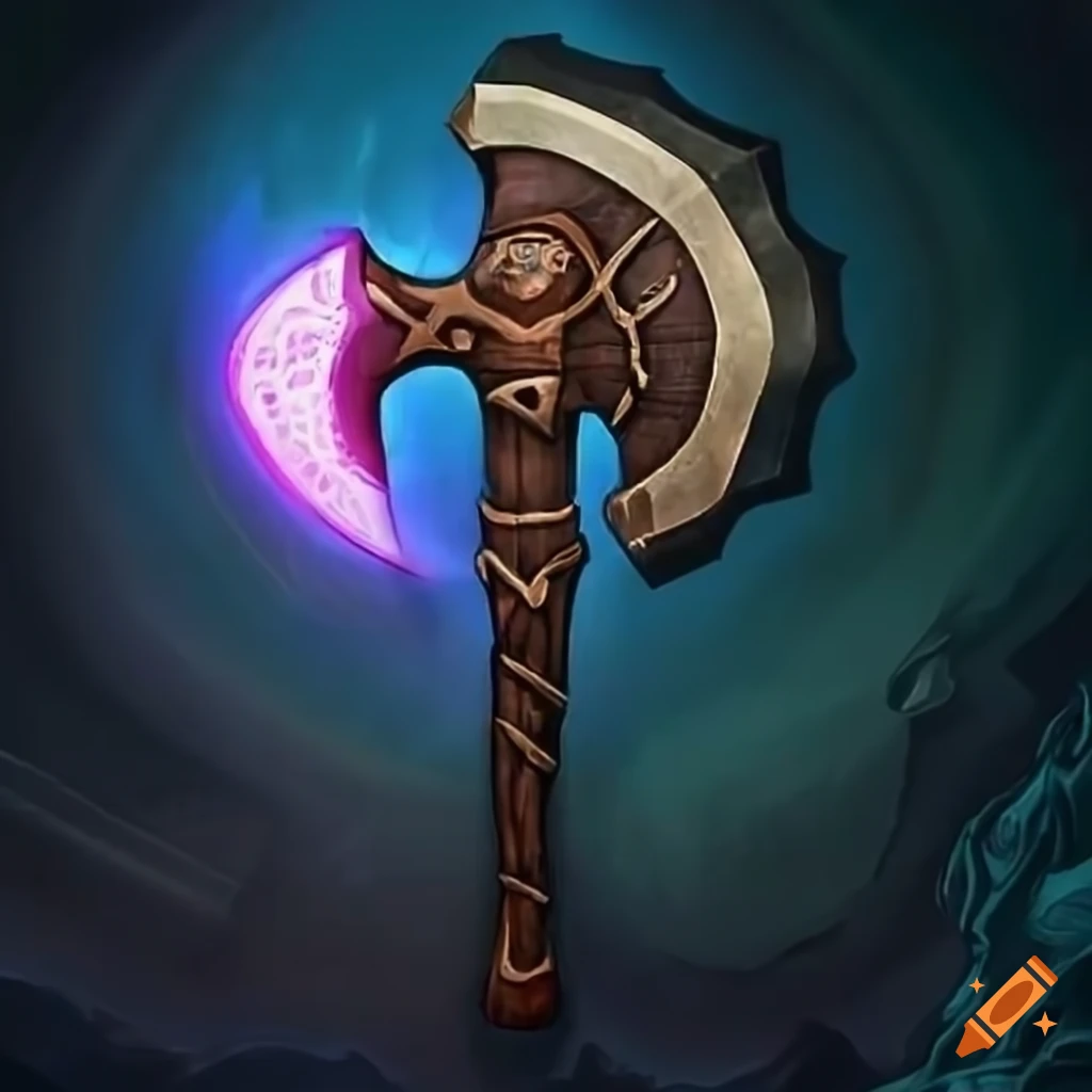 Image of an arcane axe