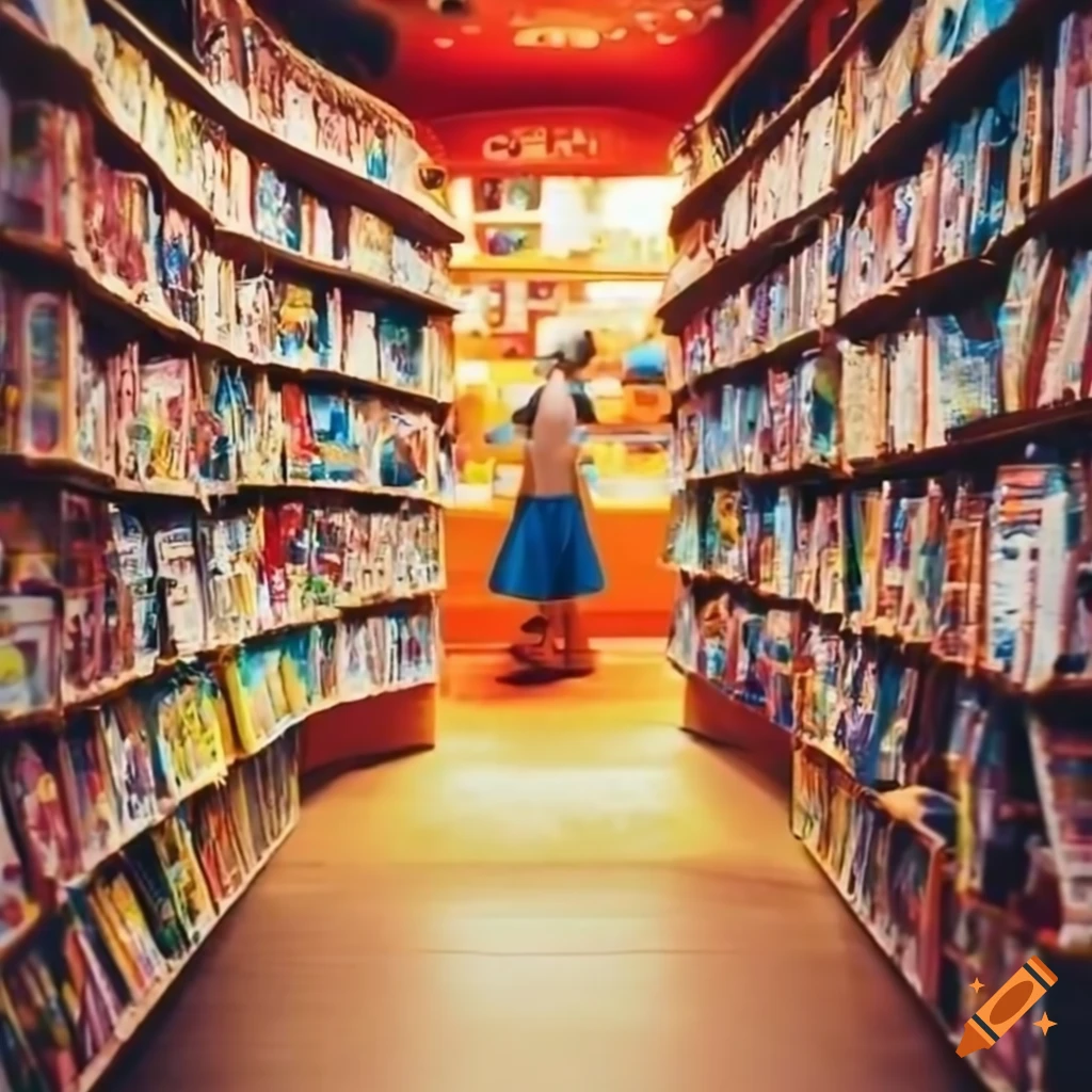 Interior of a cozy children's book store on Craiyon