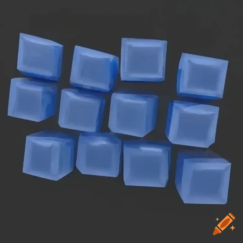 Ice block wall in a 2d video game on Craiyon