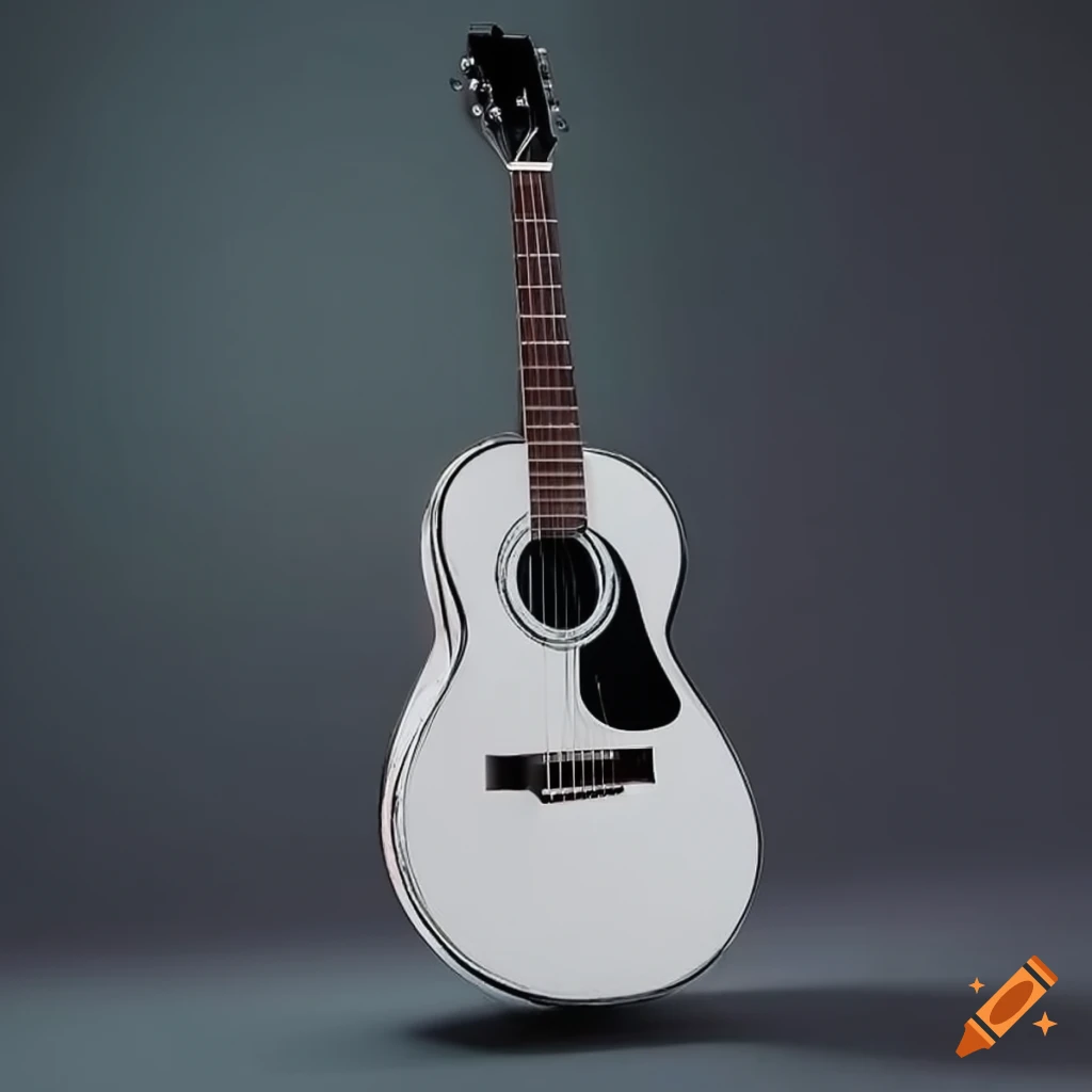 guitarra clásica de cedro negro con detalles en blanco
