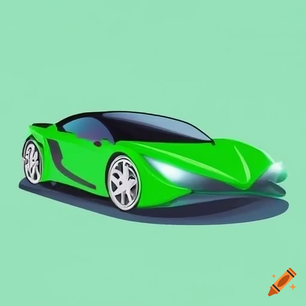 Green Racing Car On Ice On Craiyon