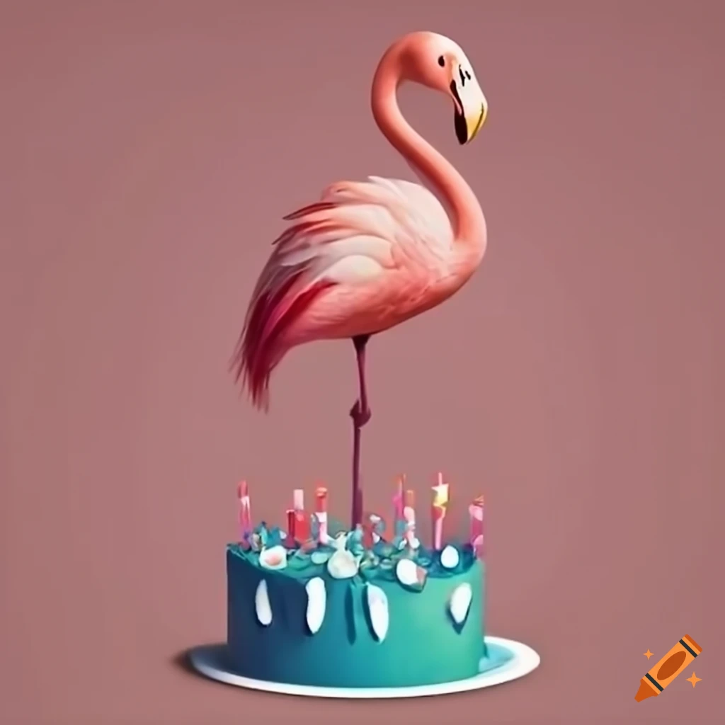 Tropical flamingo themed cakes - The House of Cakes Dubai