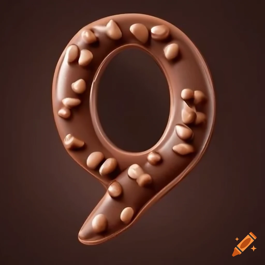 Chocolate letter q on Craiyon