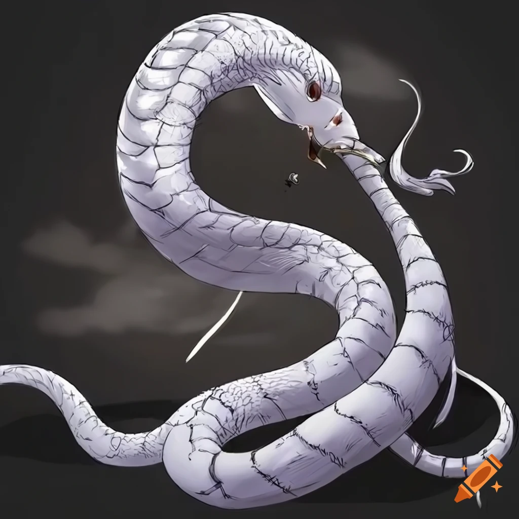 White Snake [Artist's Original] (1798x3196) : r/Animewallpaper
