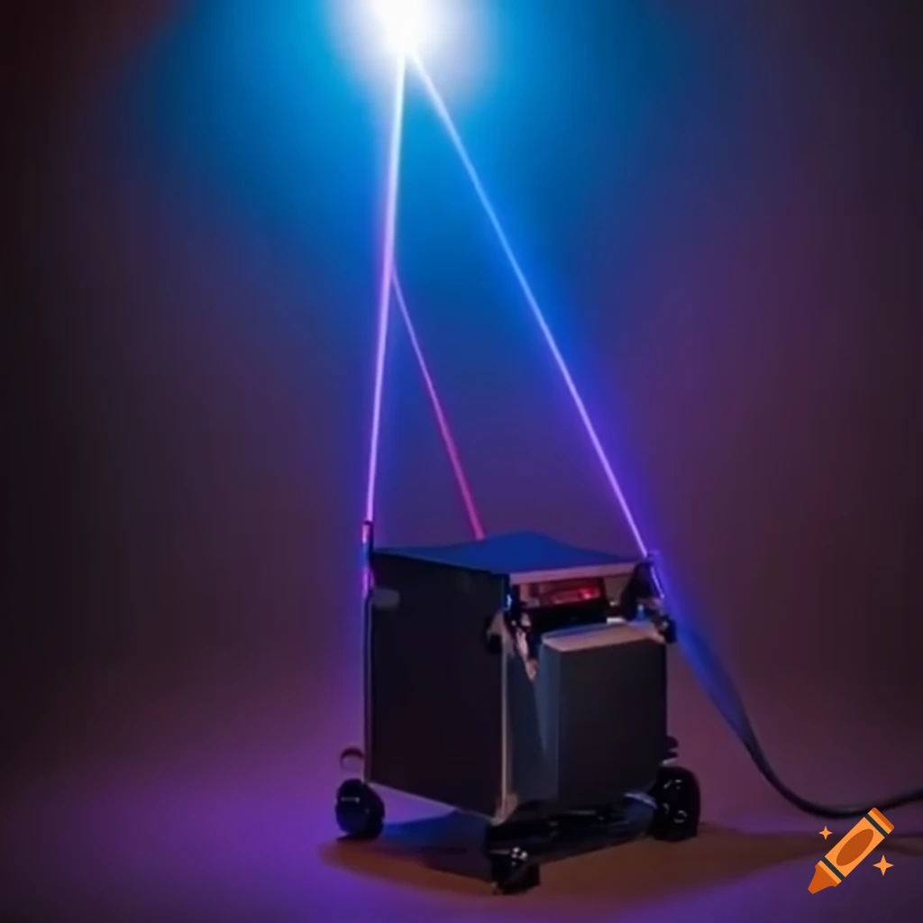 Cart machine with laser light
