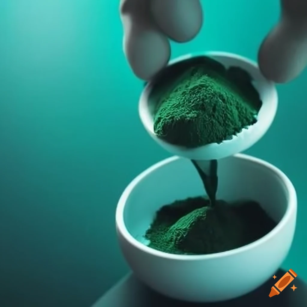 Doctor spirulina powder in hospital on Craiyon