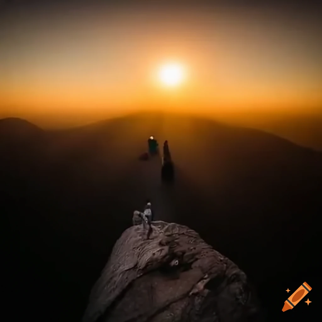 view of a mountain peak symbolizing success