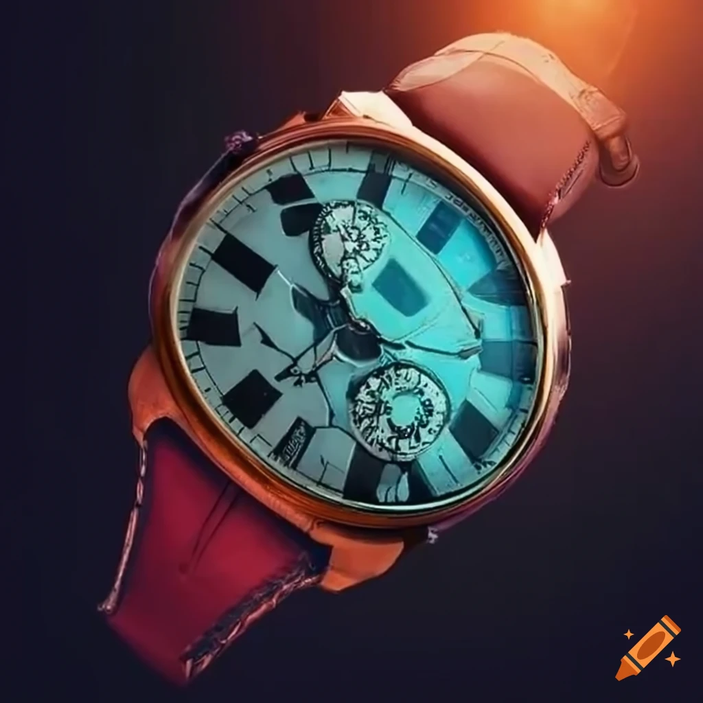 Product Photography Of A Watch And A Crashed Car On Craiyon