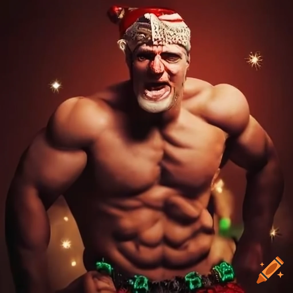 Fit Man Singing Christmas Carols On Craiyon