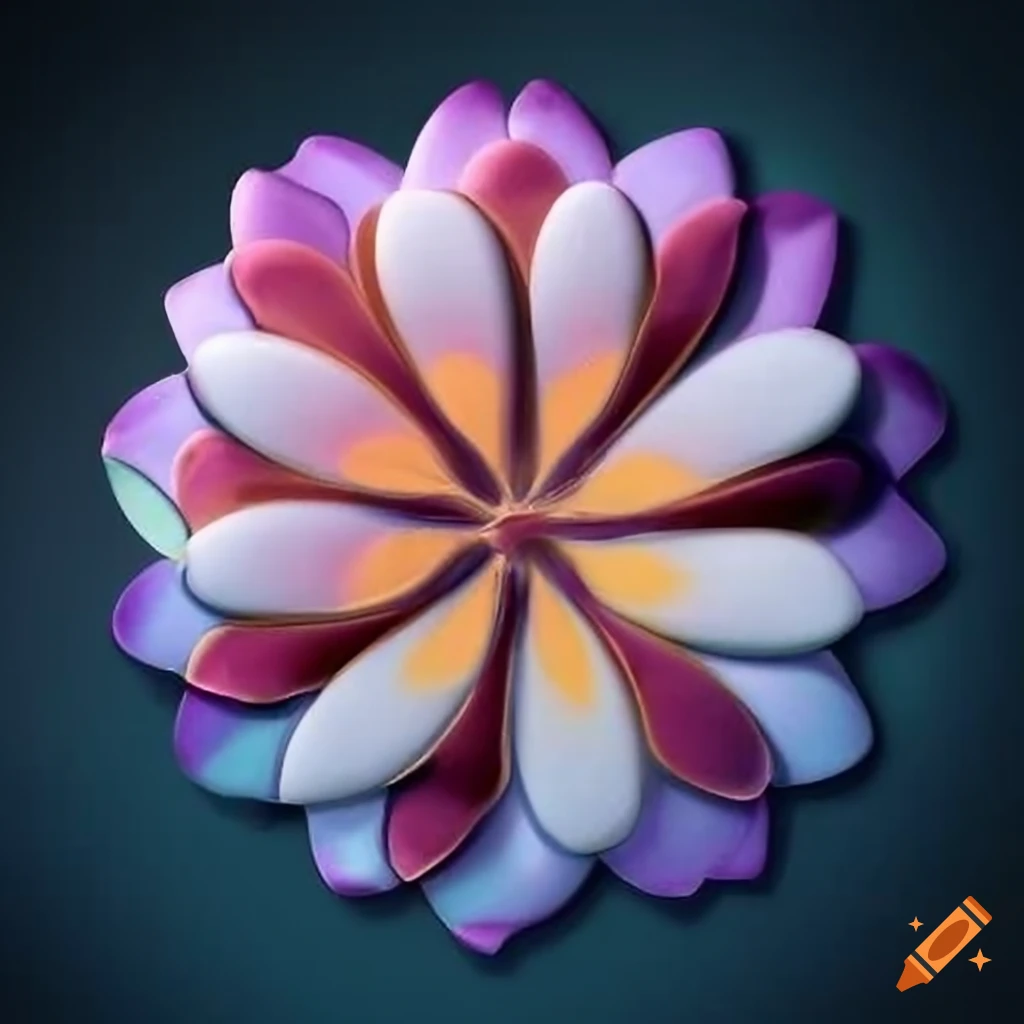 Pattern of colorful flowers on Craiyon