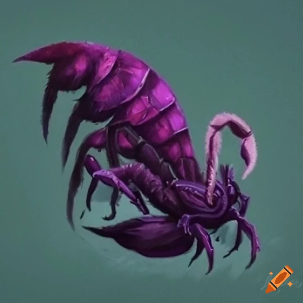 reanimated creature with ribcage, scorpion tail, and demon skull