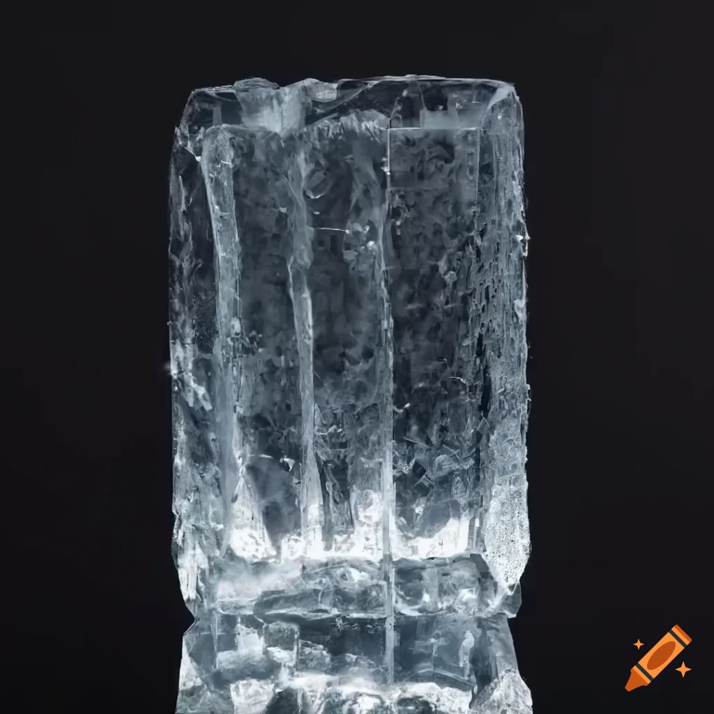 ice block wall in a 2D game-like style