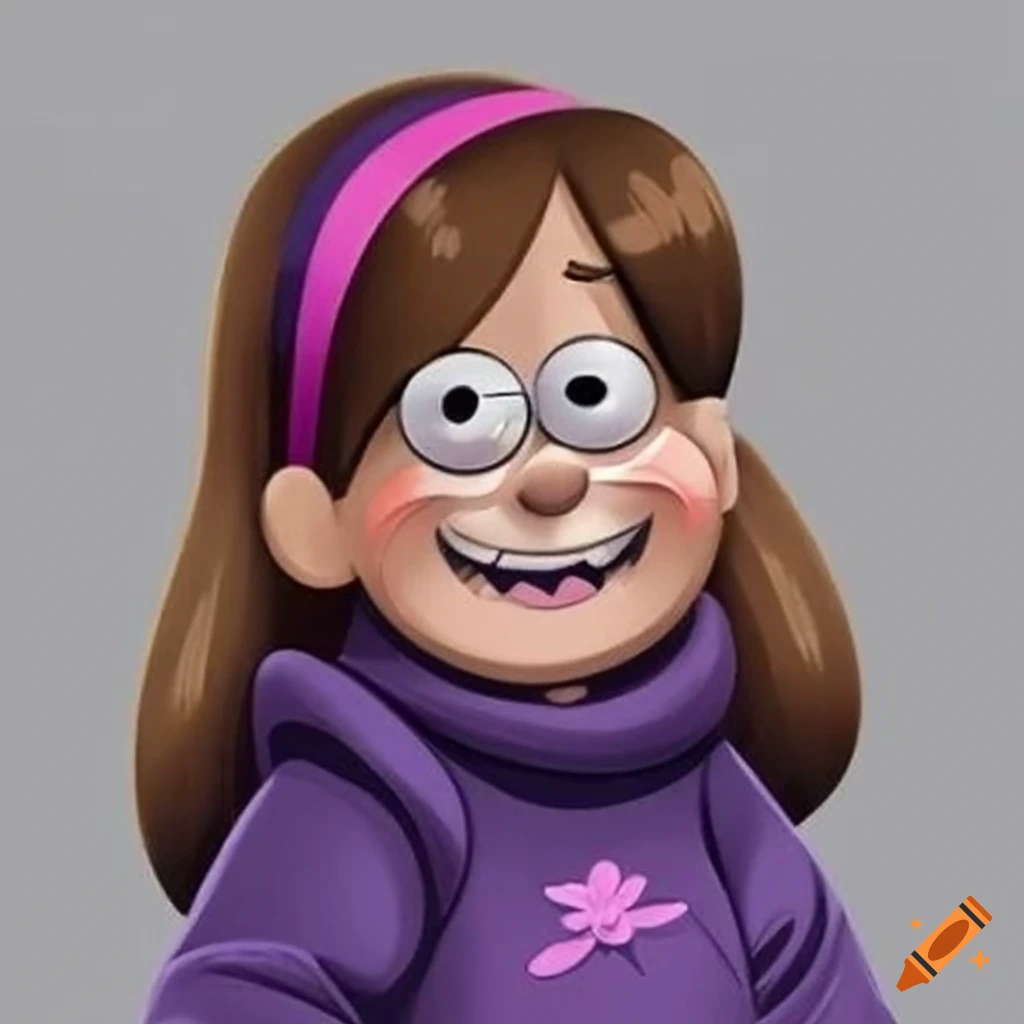 Detailed 4k image of mabel pines from gravity falls