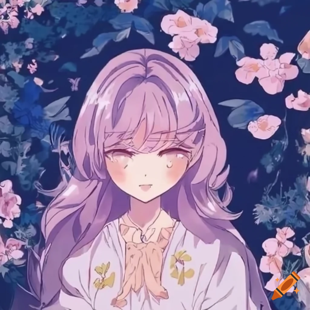 Detailed Anime Character With Unique Design And Cottagecore Aesthetic