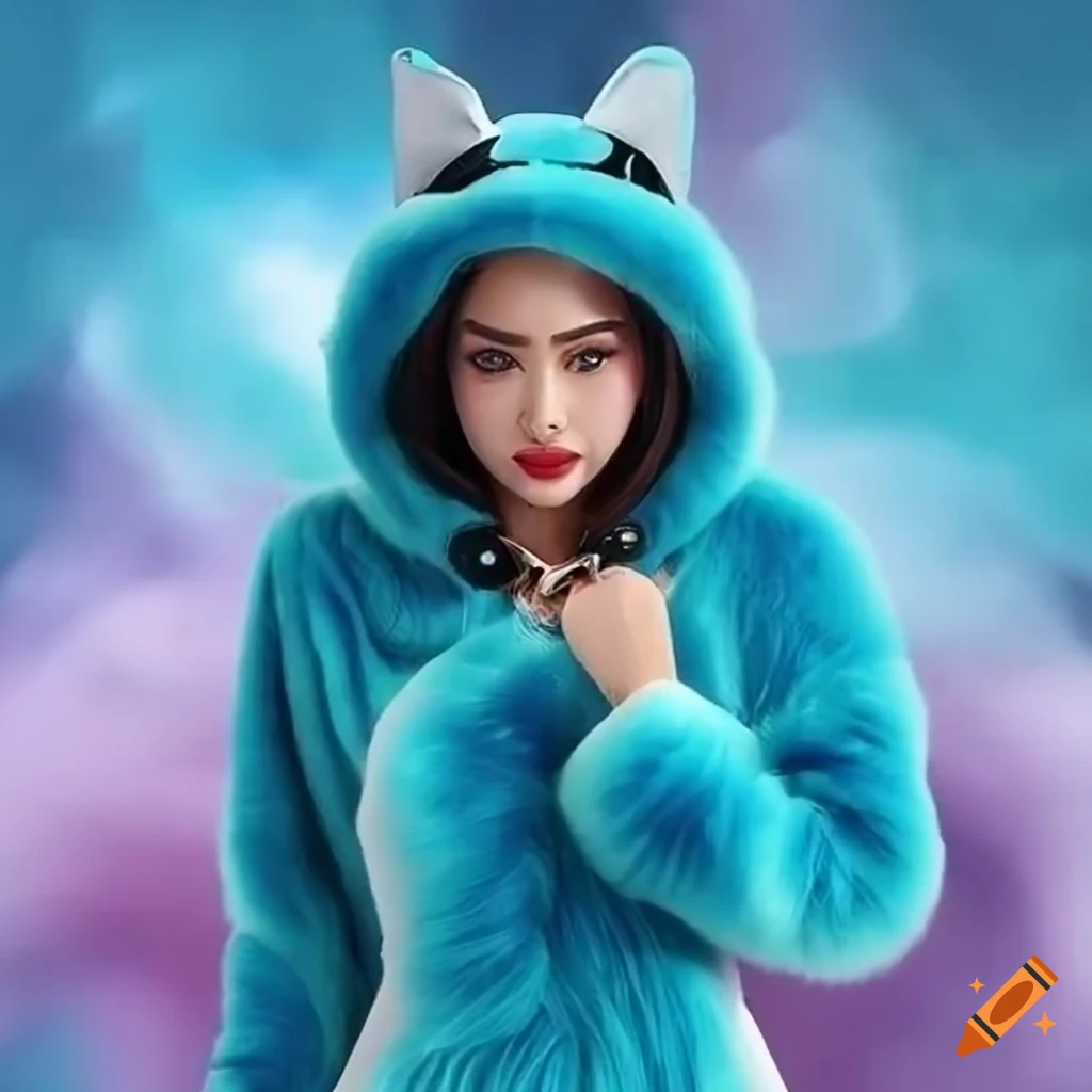 Women s Fashionable Cat Onesie With High Collar