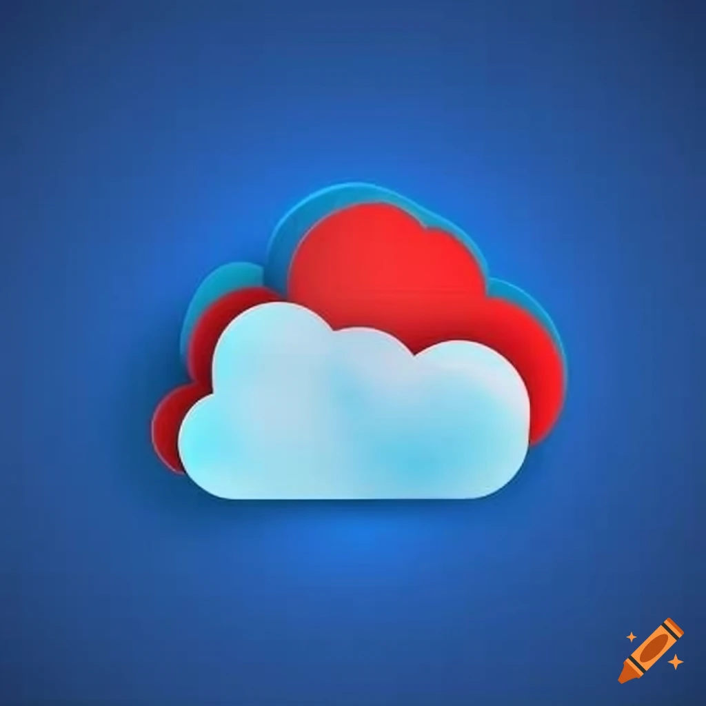 red and blue cloud servers