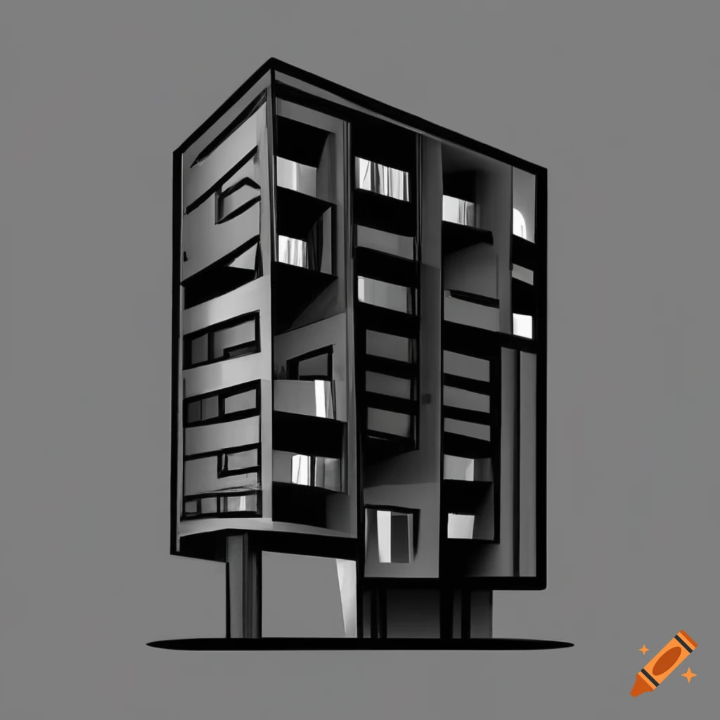 Minimalist black building
