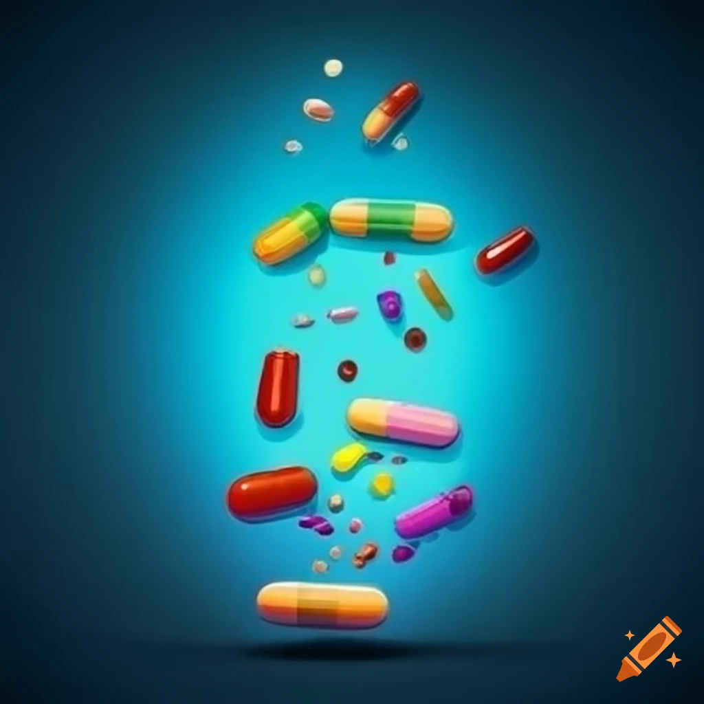 Colorful Diagram Of The Process Of Discovering New Medicines On Craiyon