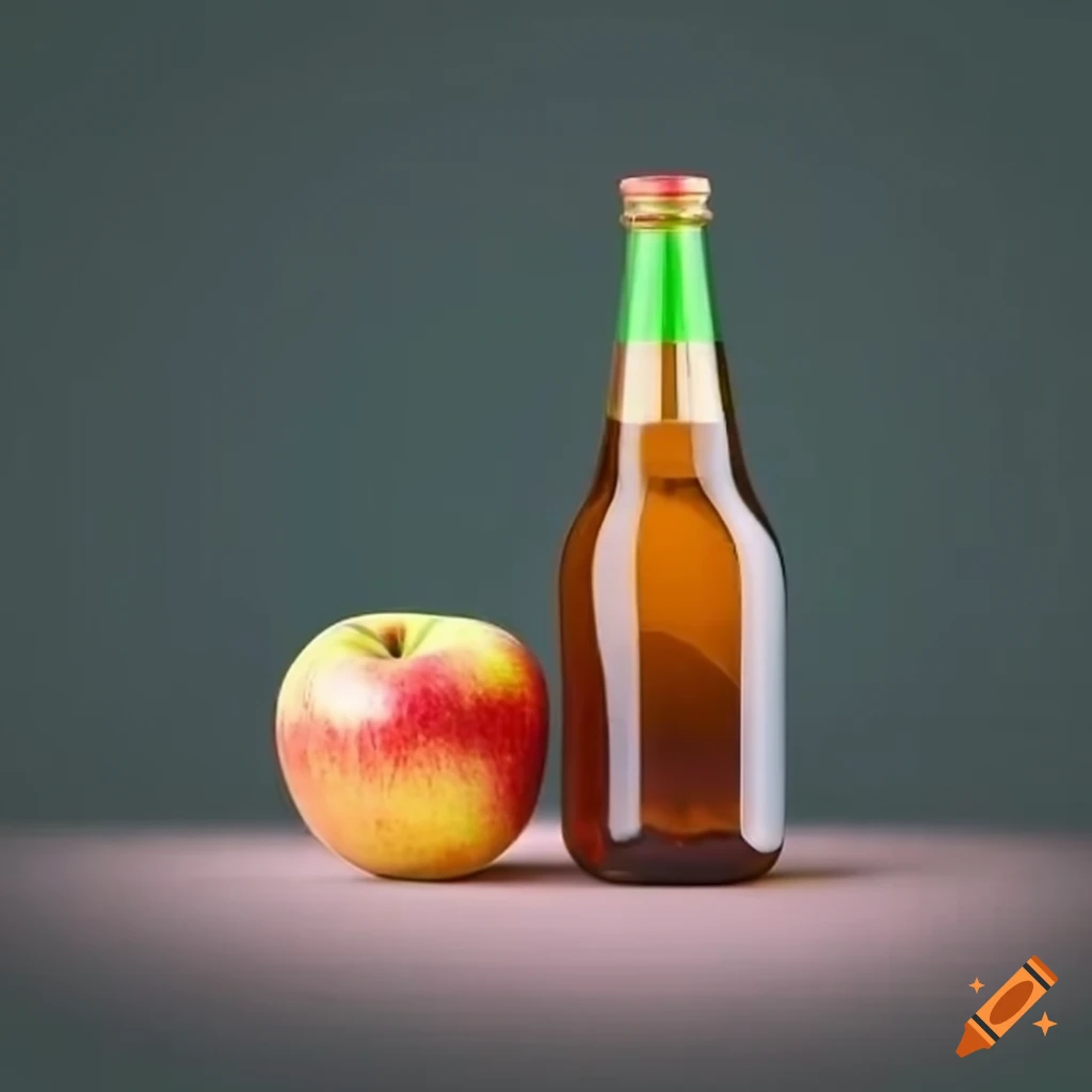 bottle of delicious apple cider