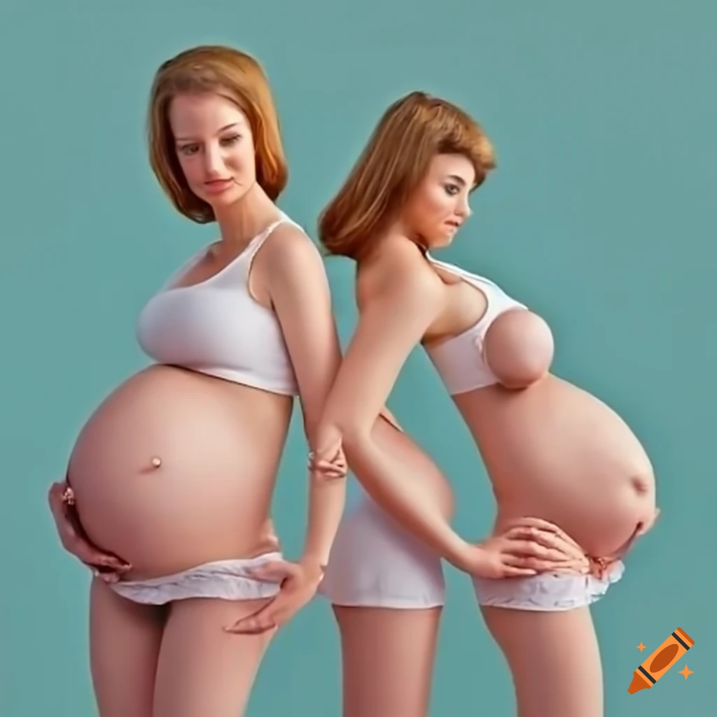 photograph of three pregnant women