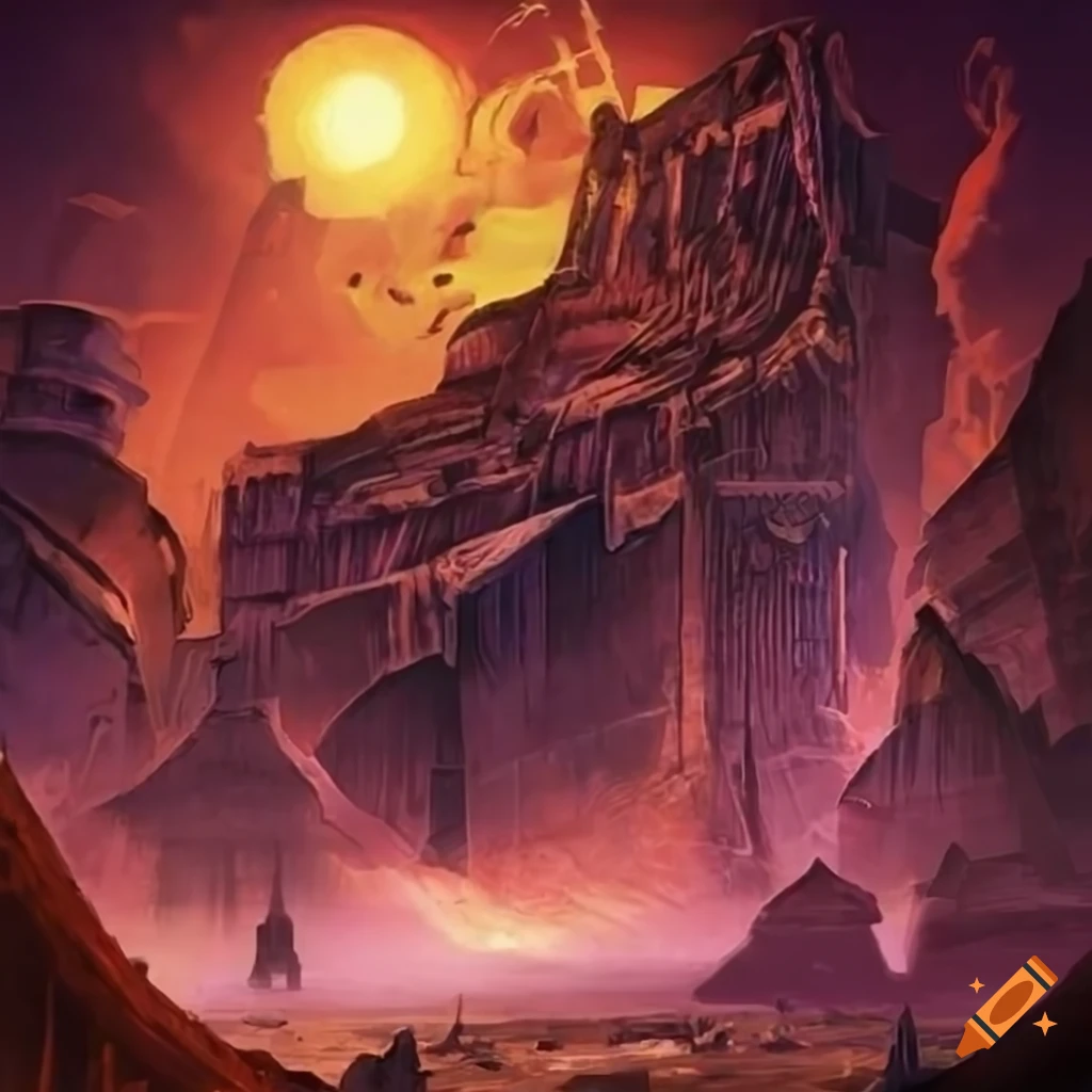 Illustration of mystical warpstorm on Craiyon
