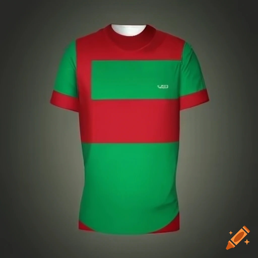 Green and red pti shirt