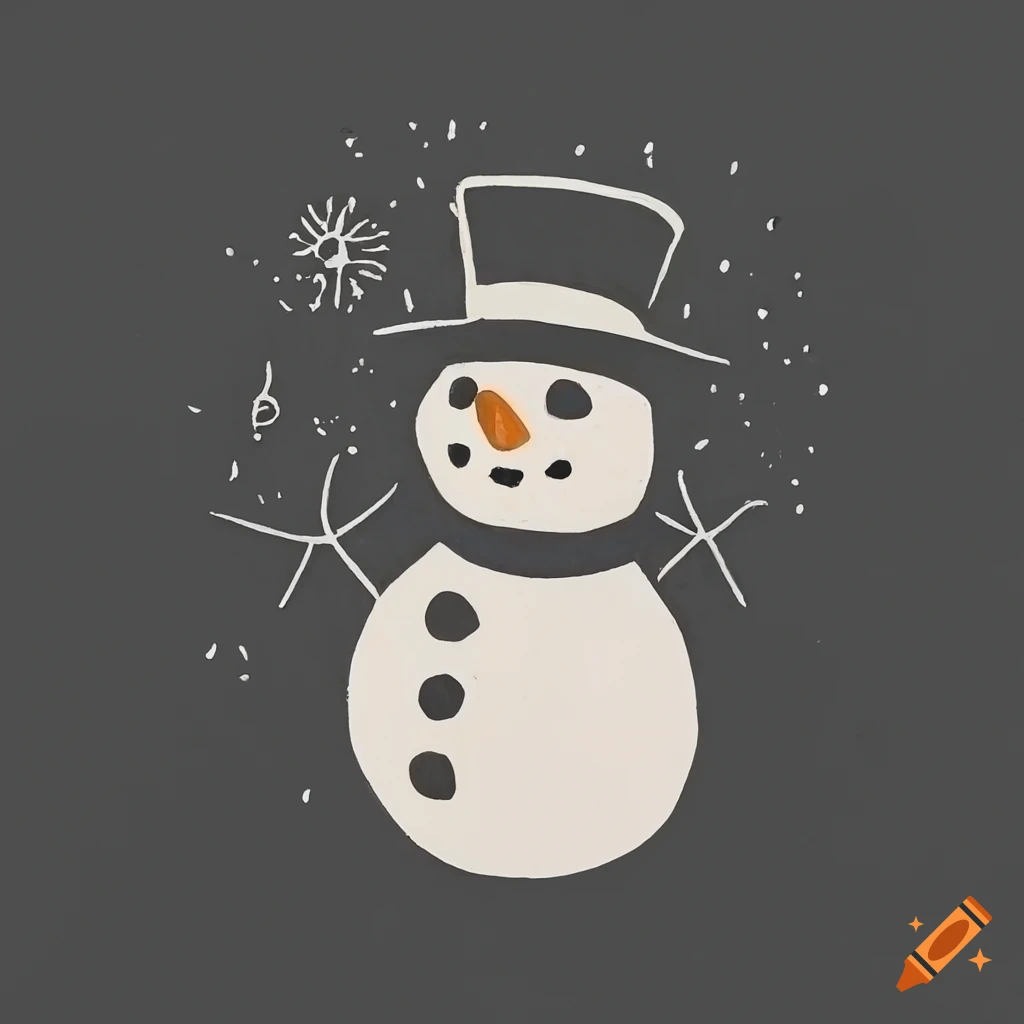 How to Draw a Snowman Easy 🎄Cute Christmas Art - YouTube