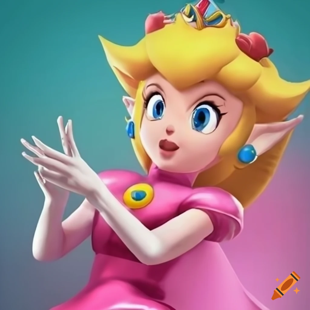 cosplay of Princess Peach and Link posing together