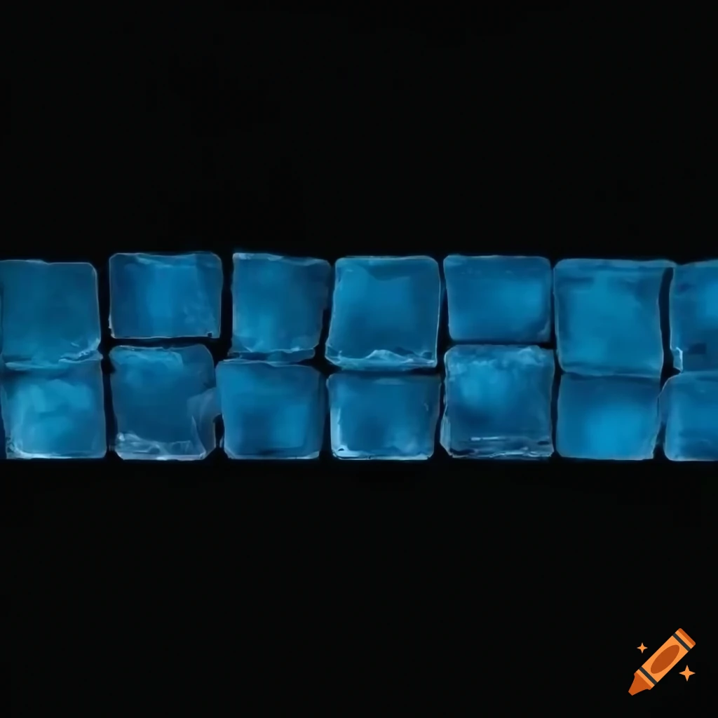 ice block wall in a 2D game-like style
