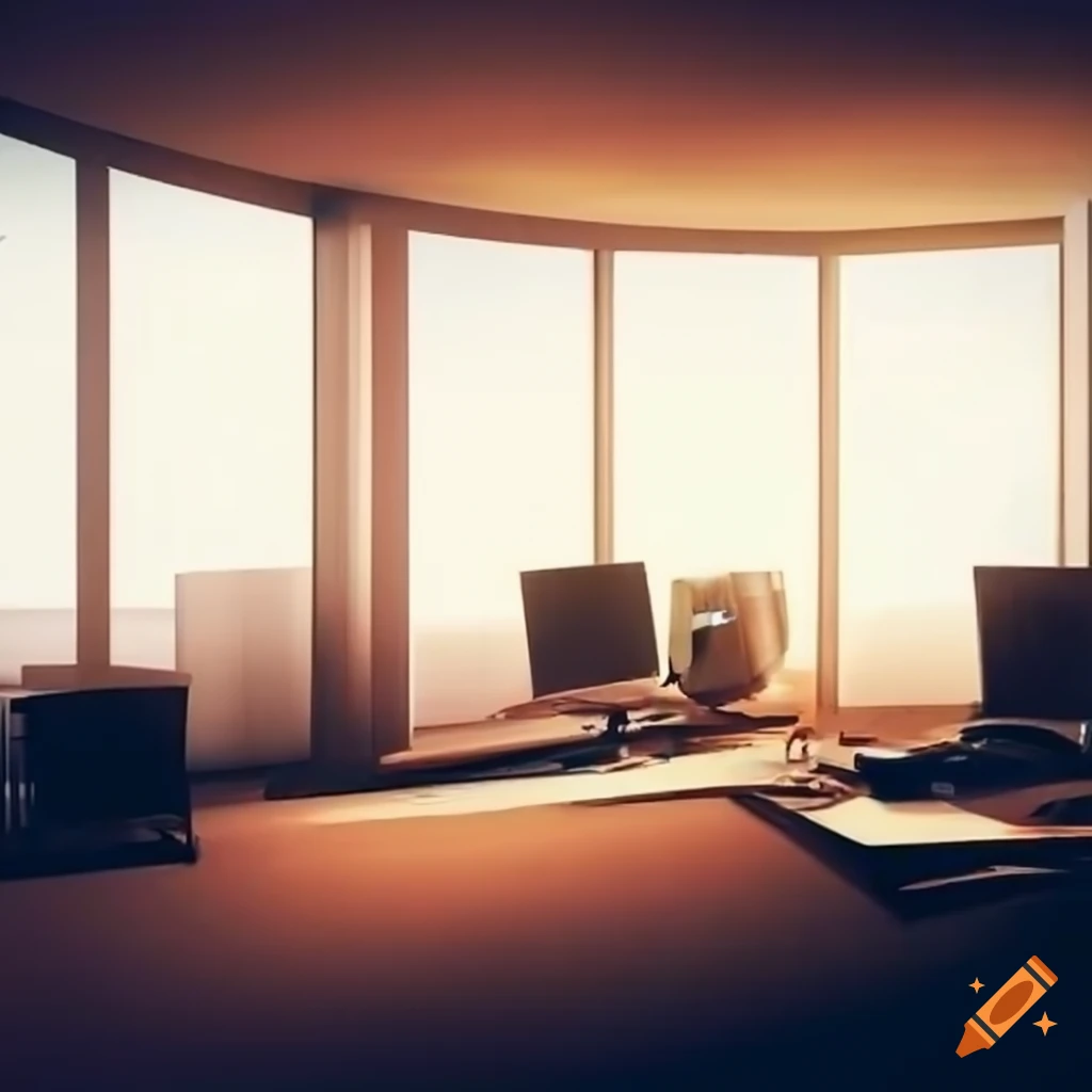 Minimalistic empty office space on Craiyon