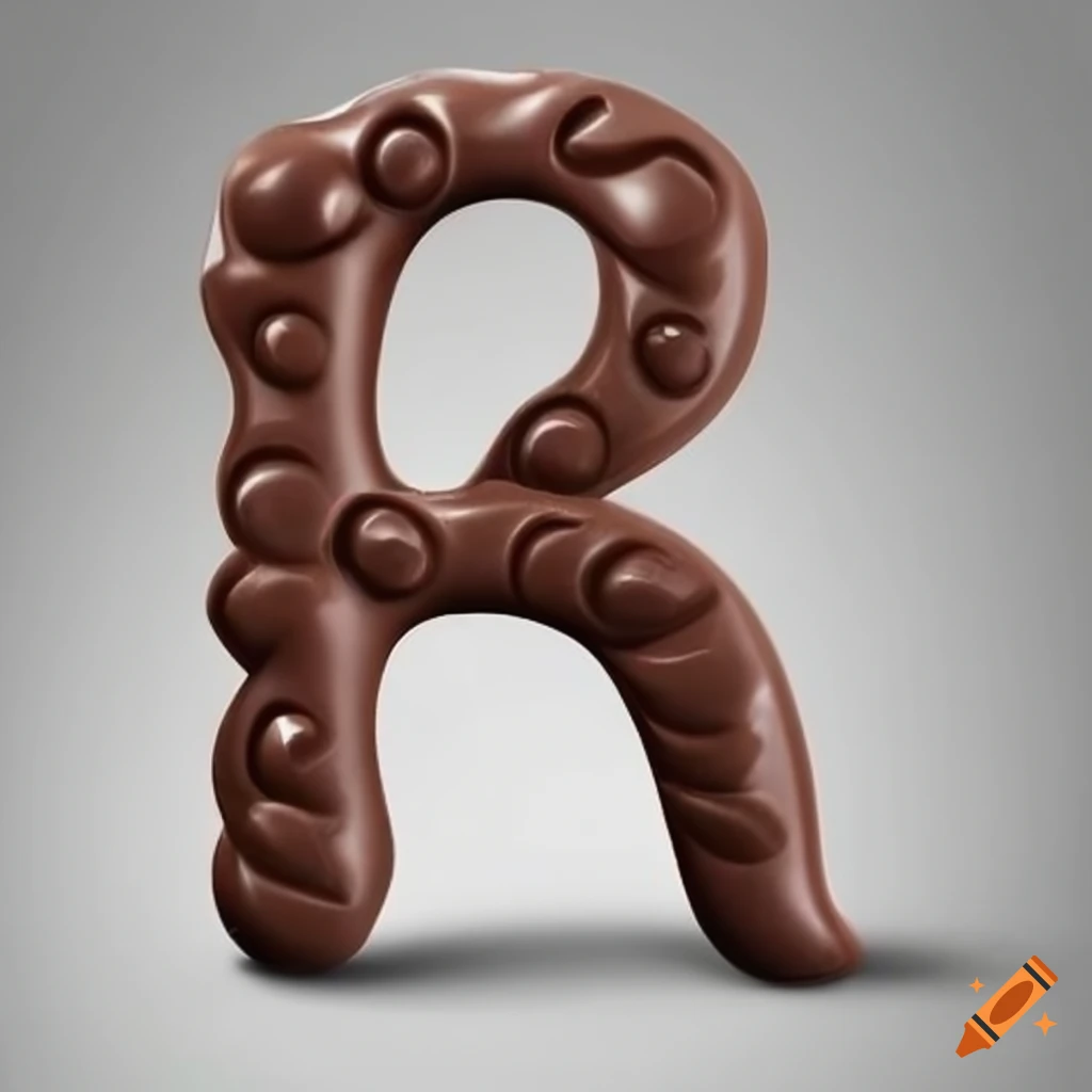 Chocolate alphabet letters on Craiyon