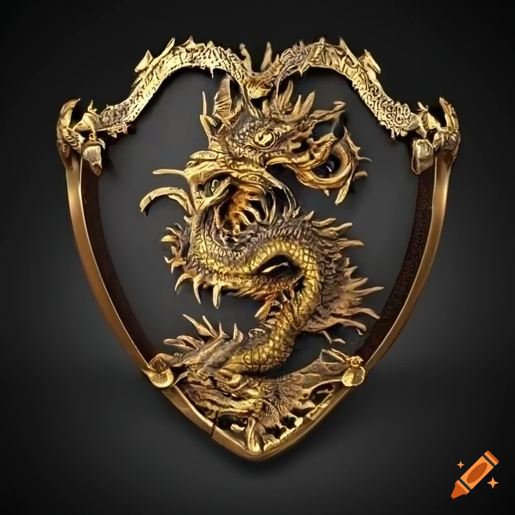 portrait view fo Chinese colorful dragon. 3d illustration. (ai