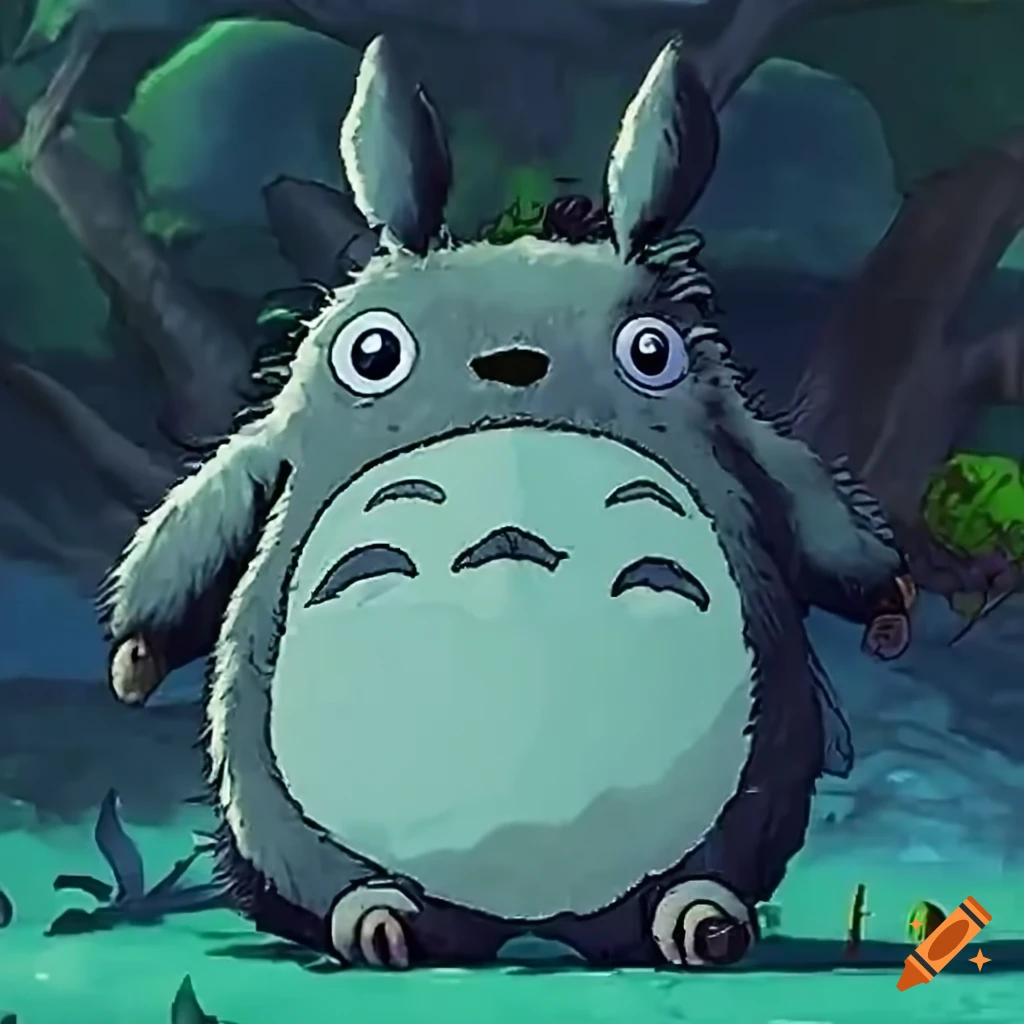 Glittery totoro meets blade runner in a topdown video game