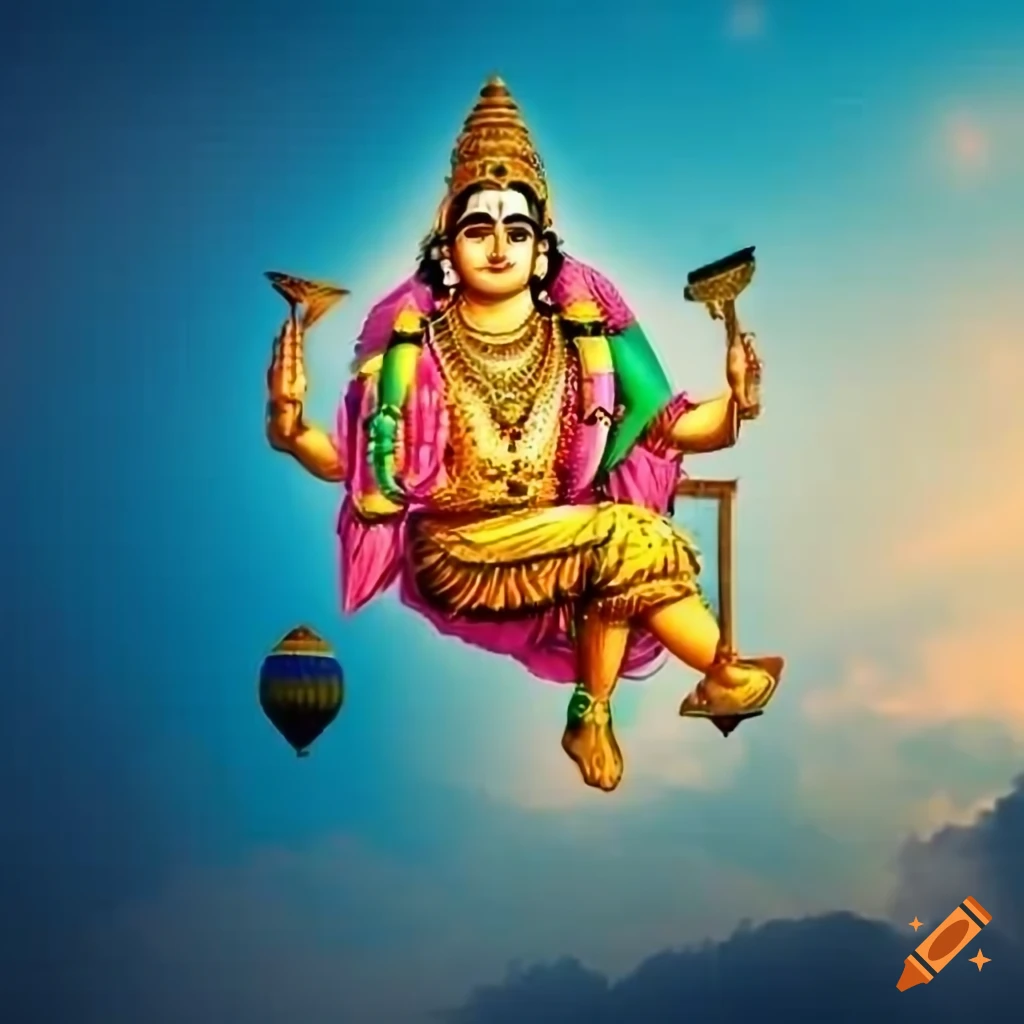 Create a beautiful utra hd image of little lord lakshmi
