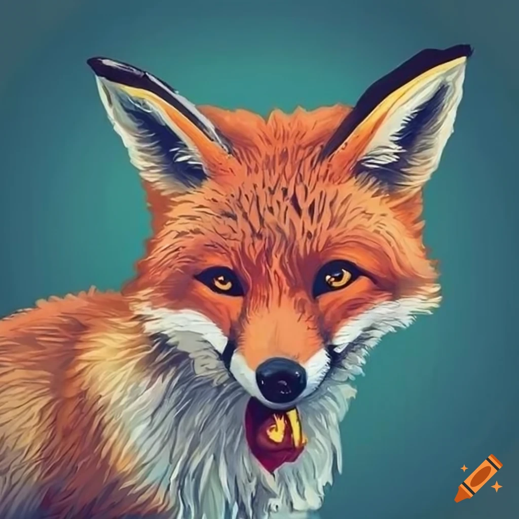 icon of a fox enjoying a cake