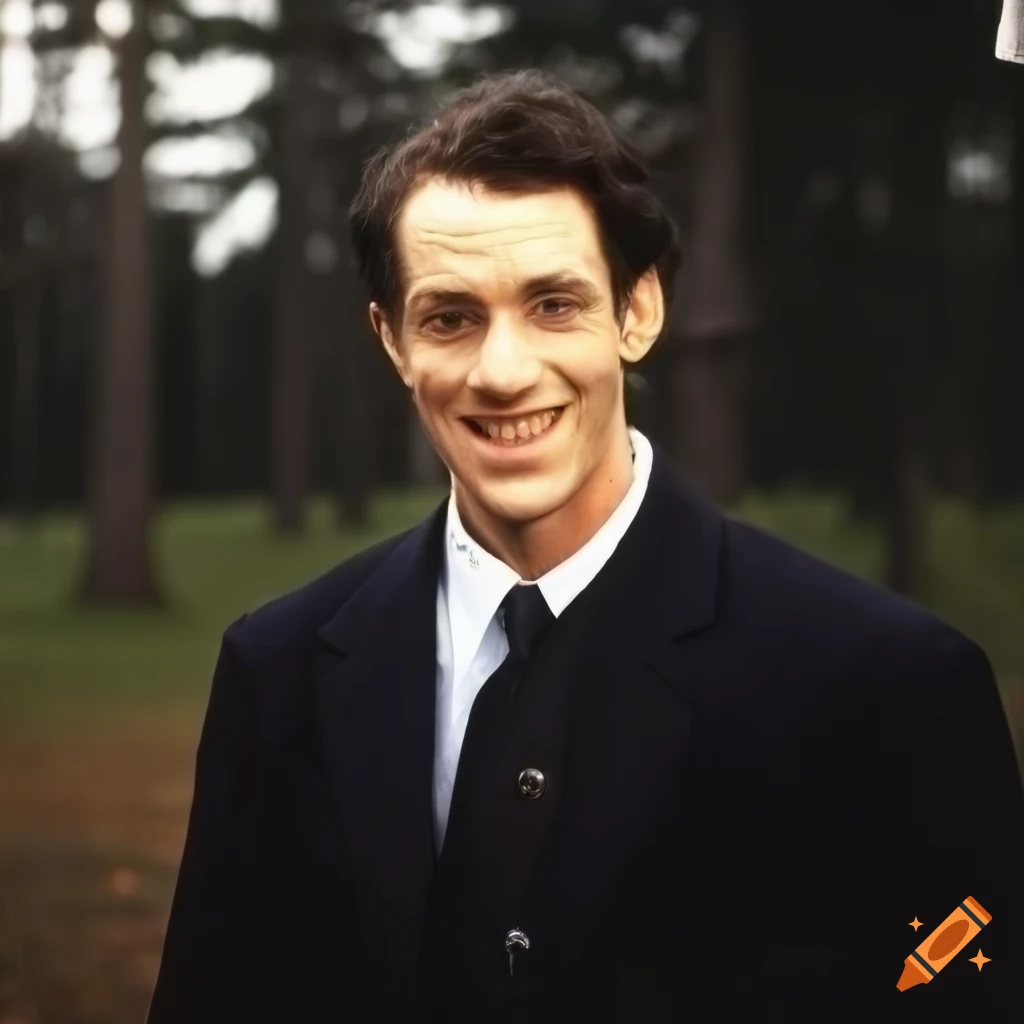 Portrait of a man in 90s style fashion