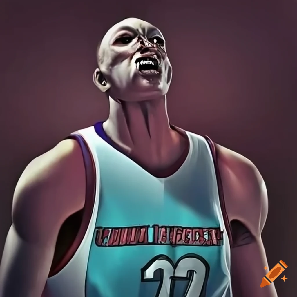 Image of an intimidating basketball player