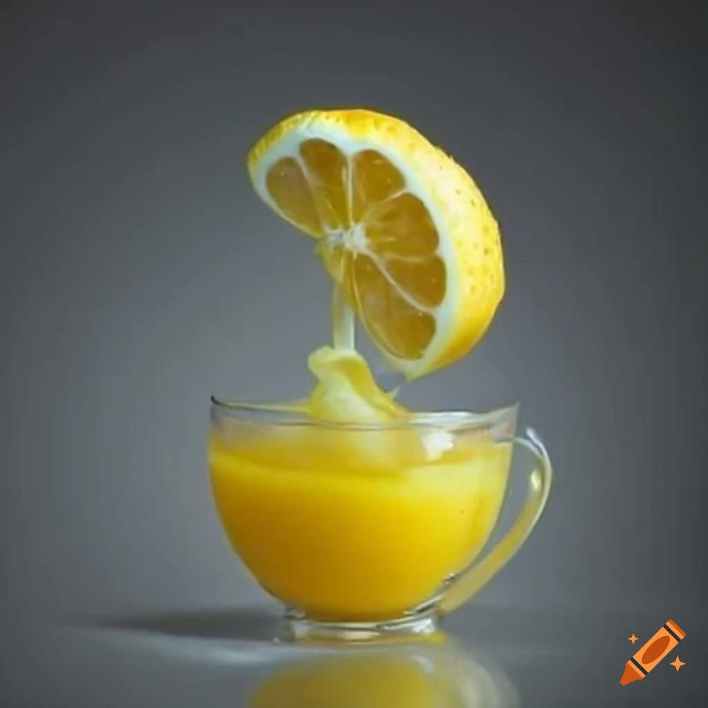 Clear plastic bottle of refreshing orange juice on Craiyon