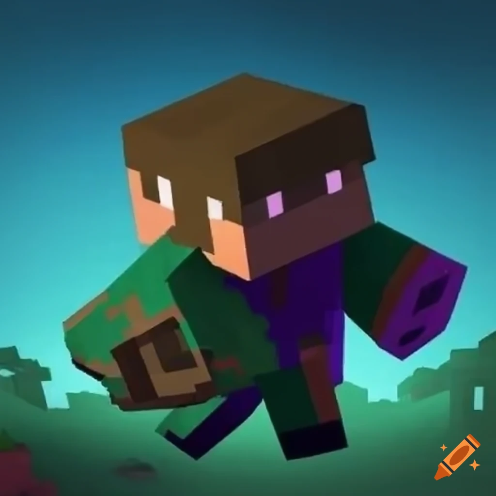 Minecraft Game Screenshot On Craiyon