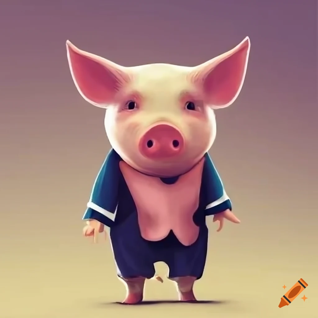 Isolated emoji character cartoon pig sick Vector Image