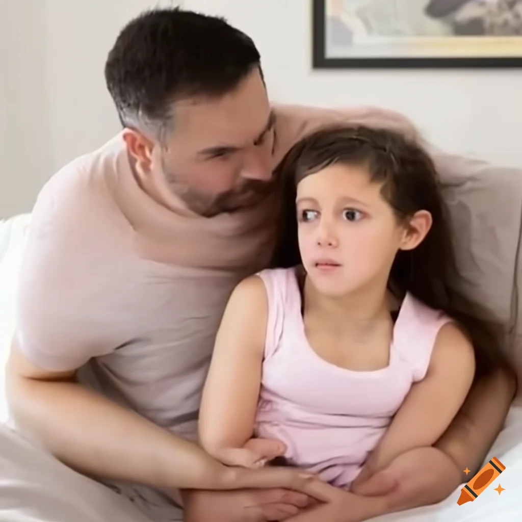 father-and-daughter-tickle-fight-on-a-bed-on-craiyon