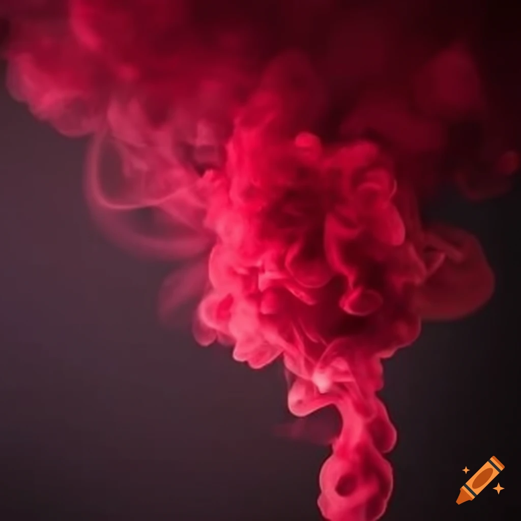 artistic depiction of red smoke