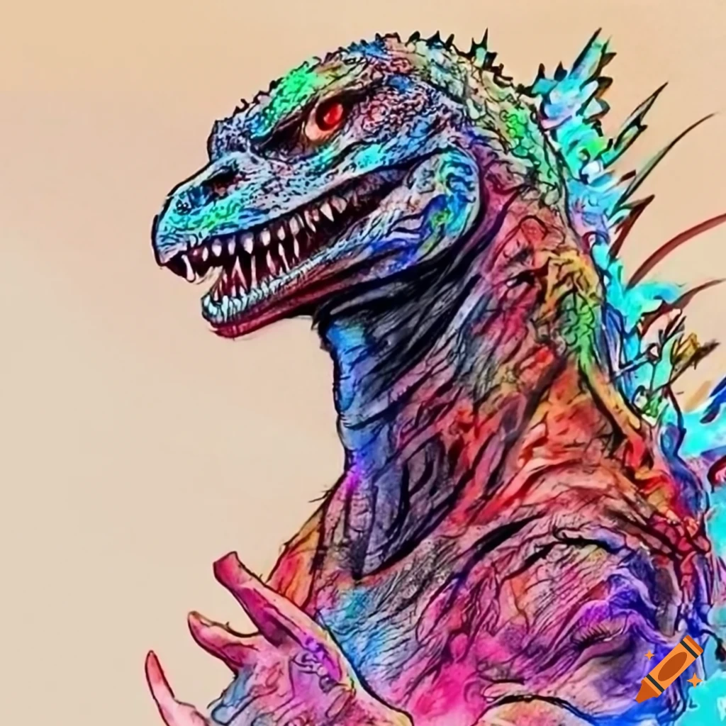 Godzilla Tattoo Flash by rumpelstilzchen on DeviantArt