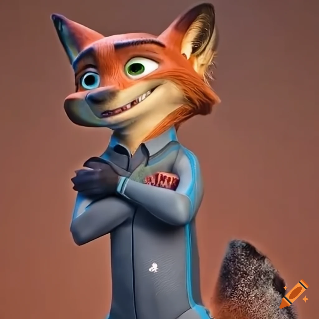 Nick Wilde in a stylish wetsuit